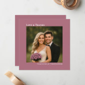 愛と感謝していほこミニマルのバラ結婚の写真 ノートカード (正面/裏面インサイチュ)