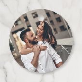 愛と感謝していカップルフォトシック結婚ズ フェイバータグ (裏面)