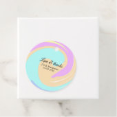 愛と感謝していカラフル大理石結婚の名前 フェイバータグ (インサイチュ)