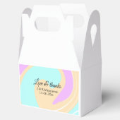 愛と感謝していカラフル大理石結婚の名前 フェイバーボックス (オープン)