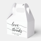 愛と感謝していシンプルのエレガント&結婚愛 フェイバーボックス (裏面サイド)