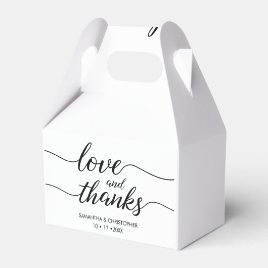 愛と感謝していシンプルのエレガント&結婚愛 フェイバーボックス (裏面サイド)