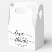 愛と感謝していシンプルのエレガント&結婚愛 フェイバーボックス (オープン)