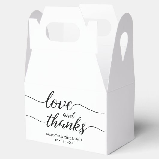 愛と感謝していシンプルのエレガント&結婚愛 フェイバーボックス (オープン)