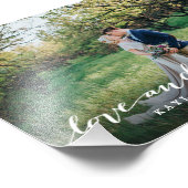 愛と感謝していシンプルScriptフルブリードフォト フォトプリント (角)