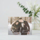 愛と感謝していスカジュアルトの結婚感謝 ポストカード (スタンド正面)