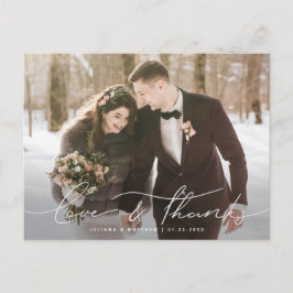 愛と感謝していスカジュアルトの結婚感謝 ポストカード