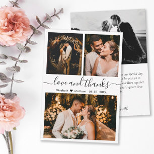 愛と感謝していスクリプ結婚トの写真 サンキューカード