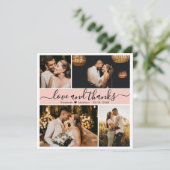 愛と感謝していスクリプ結婚トの写真 サンキューカード (スタンド正面)