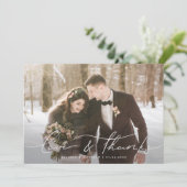 愛と感謝していスモダントの結婚写真 サンキューカード (スタンド正面)