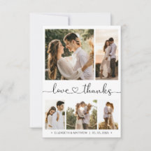 愛と感謝していハートスクリプト写真結婚コラージュ