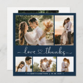 愛と感謝していハート5 Photo Collage結婚's (正面/裏面)
