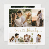 愛と感謝していハート5 Photo Collage結婚's (正面/裏面)