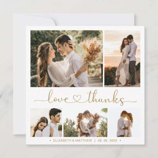愛と感謝していハート5 Photo Collage結婚's (正面)