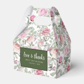 愛と感謝していバラピンク水色フローラ フェイバーボックス (裏面サイド)