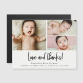 愛と感謝していベビー3枚ありがとう (正面/裏面)