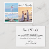 愛と感謝してい三枚の写真で感謝していき ノートカード (正面/裏面)