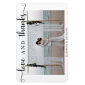 愛と感謝してい光の結婚シエレガントック マグネット (縦)