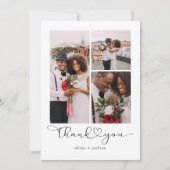 愛と感謝してい写数々の真結婚の サンキューカード (正面)