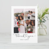 愛と感謝してい写数々の真結婚の サンキューカード (スタンド正面)