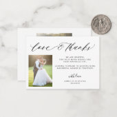 愛と感謝してい写真の結婚あなた感謝していは ノートカード (正面/裏面インサイチュ)