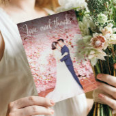 愛と感謝してい写真の結婚ありがとうごエレガントざ サンキューカード