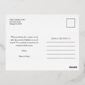 愛と感謝してい写真の結婚感謝の箔 箔シーズンポストカード (裏面)