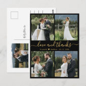愛と感謝してい写真コラージュの結婚ありがとうぽう ポストカード (正面/裏面)