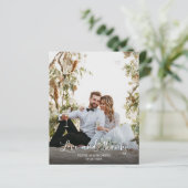 愛と感謝してい写真予算結婚のサンキューカード (スタンド正面)