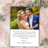 愛と感謝してい写真結婚のサンキューカード サンキューカード