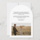 愛と感謝してい写真結婚のサンキューカード 招待状 (裏面)