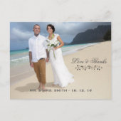 愛と感謝してい写真 ポストカード (正面)