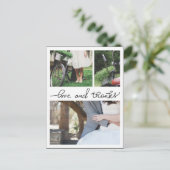 愛と感謝してい手書きの三結婚つの写真 ポストカード (スタンド正面)