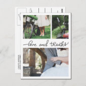 愛と感謝してい手書きの三結婚つの写真 ポストカード (正面/裏面)