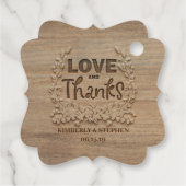 愛と感謝してい木素朴材 フェイバータグ (裏面)