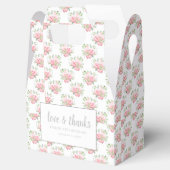 愛と感謝してい牡丹ピンク水色フローラ フェイバーボックス (オープン)