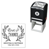 愛と感謝してい素朴リース自己インクスタンプ セルフインキングスタンプ (インサイチュ)