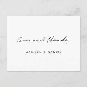 『愛と感謝してい結婚シンプルの感謝』  ポストカード
