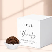 愛と感謝してい結婚式の引き出物ボックス フェイバーボックス