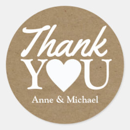 愛と感謝してい結婚式の引き出物 ラウンドシール