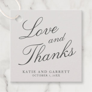 愛と感謝してい色エレガント無地のグ結婚レイ フェイバータグ