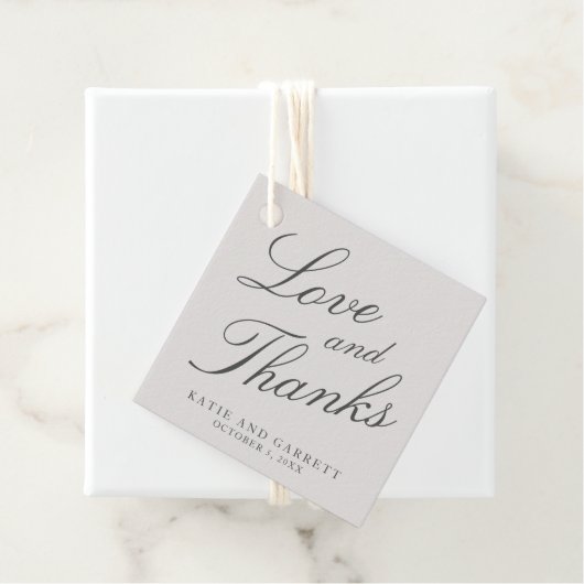 愛と感謝してい色エレガント無地のグ結婚レイ フェイバータグ (インサイチュ)