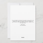 愛と感謝してい誕生日カップルGreetingCard シーズンカード (裏面)