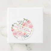 愛と感謝してい赤面ピンクと緑結婚の フェイバータグ (インサイチュ)