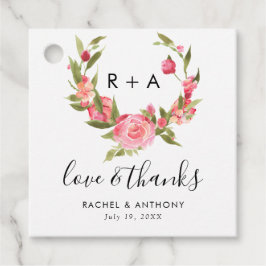 愛と感謝してい赤面ピンクローズ結婚の脚本 フェイバータグ