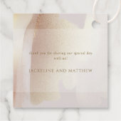 愛と感謝してい赤面、テラコッタの筆跡。 フェイバータグ (裏面)