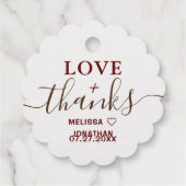 愛と感謝してい金素朴箔ひまわり結婚の フェイバータグ (裏面)