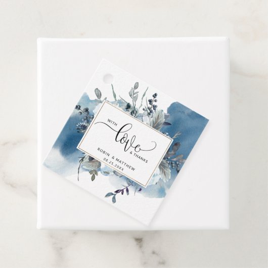 愛と感謝してい青い水の色とフローラ フェイバータグ (インサイチュ)