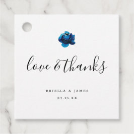 愛と感謝してい青い牡丹の結婚あなた感謝していのこと フェイバータグ