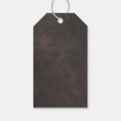 愛と感謝してい革の書結婚道のモノガー ギフトタグ (裏面)